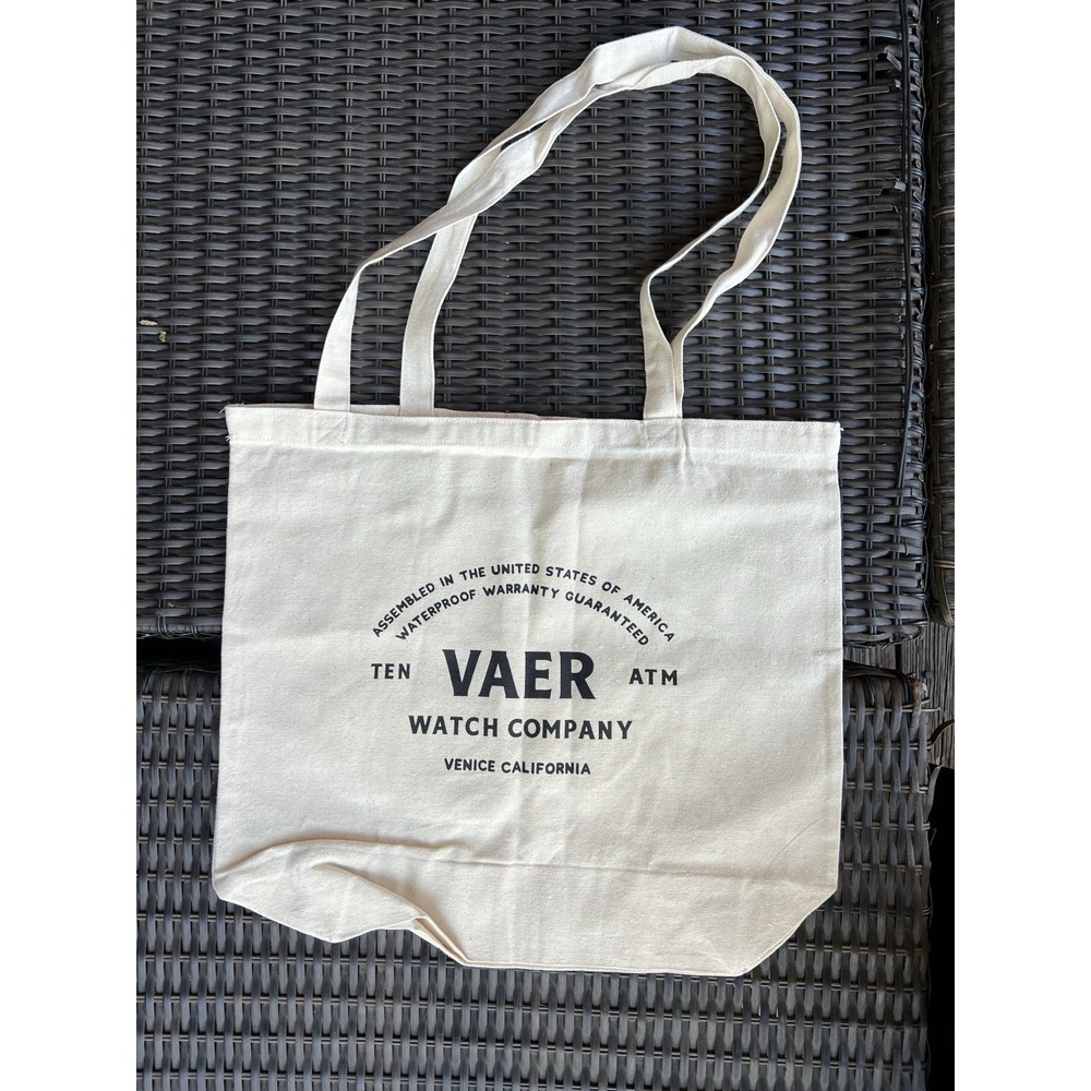 VAER Watch Tote Natural Cotton Canvas Bag Horology International USA